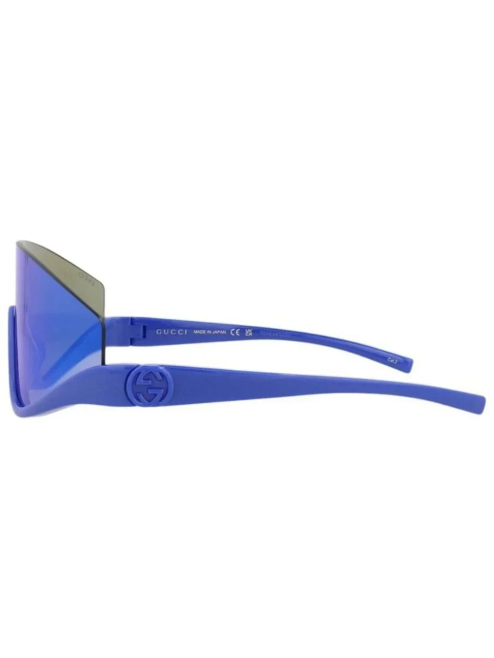 New Gucci Womens Shield/Wrap Blue Blue Blue Fashion Designer Sunglasses